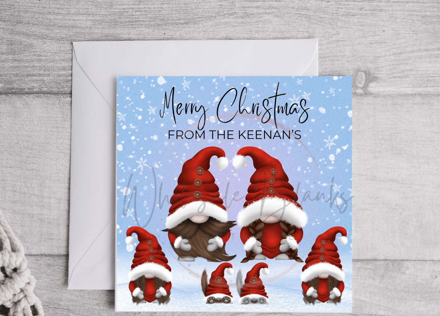 Gonk Family Christmas Card - Wholesale Blanks Bowtique
