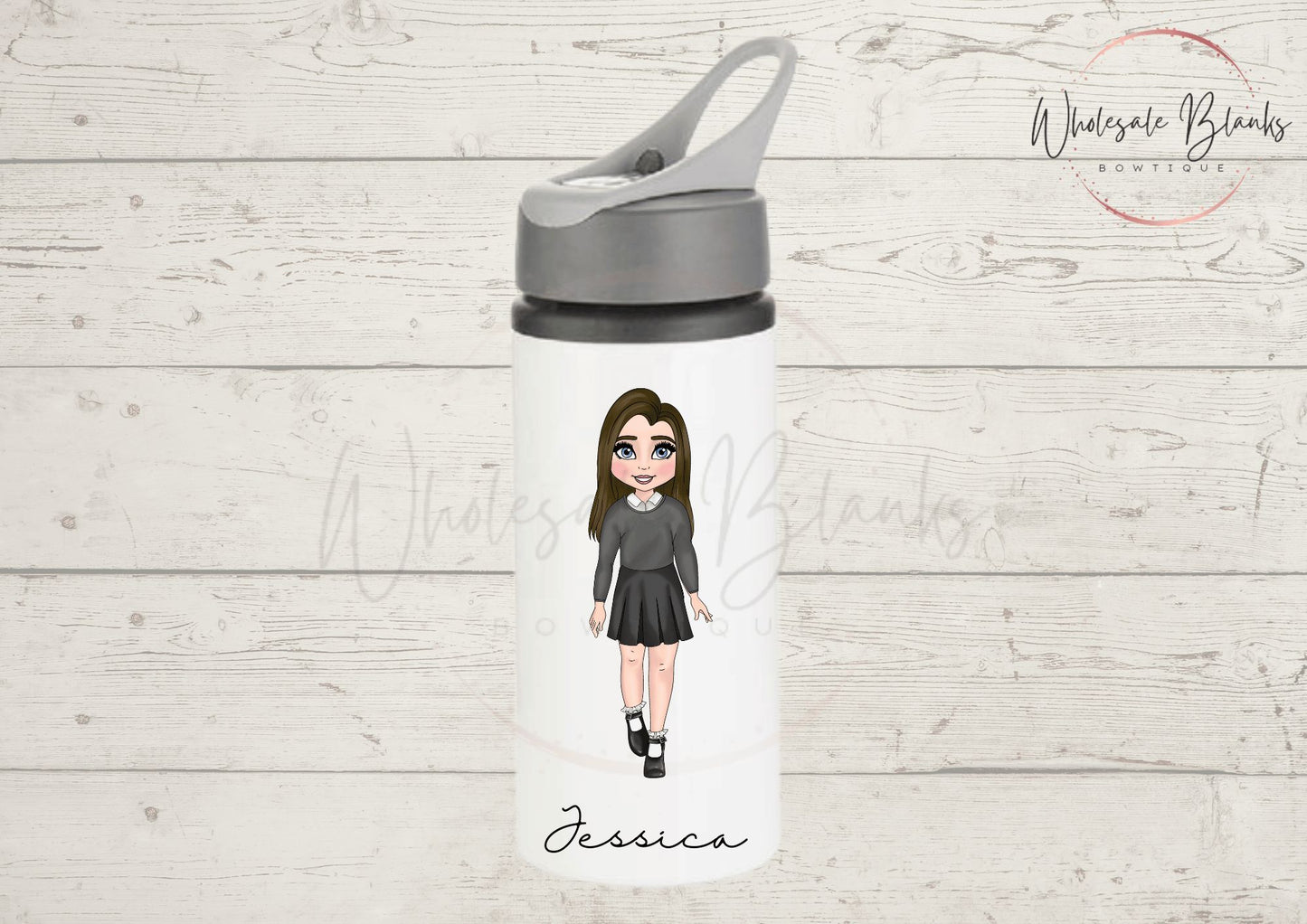 Printed 650 ml water bottle - Wholesale Blanks Bowtique