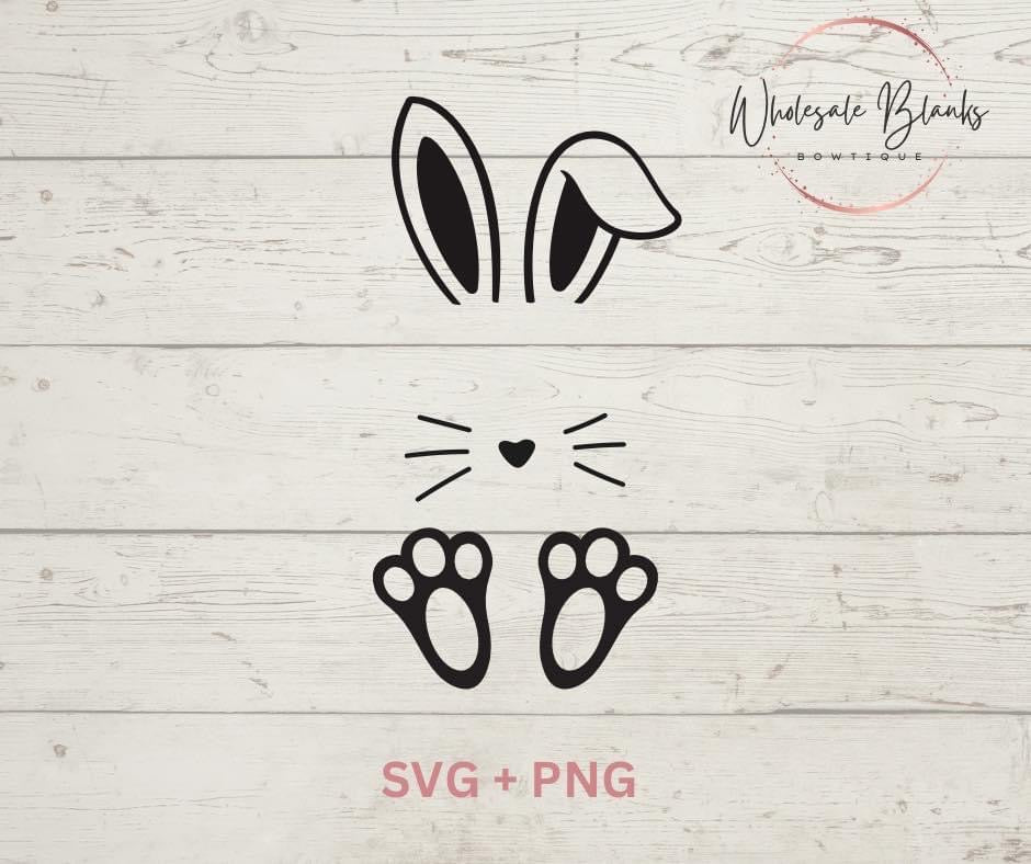 Easter bunny SVG download - Wholesale Blanks Bowtique