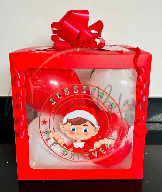 PRE ORDER Personalised UV- DTF Elf arrival box kit - Wholesale Blanks Bowtique