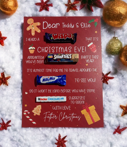 Christmas Eve chocolate board - Wholesale Blanks Bowtique