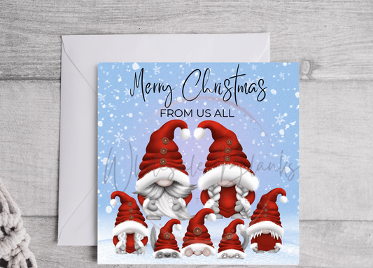 Gonk Family Christmas Card - Wholesale Blanks Bowtique