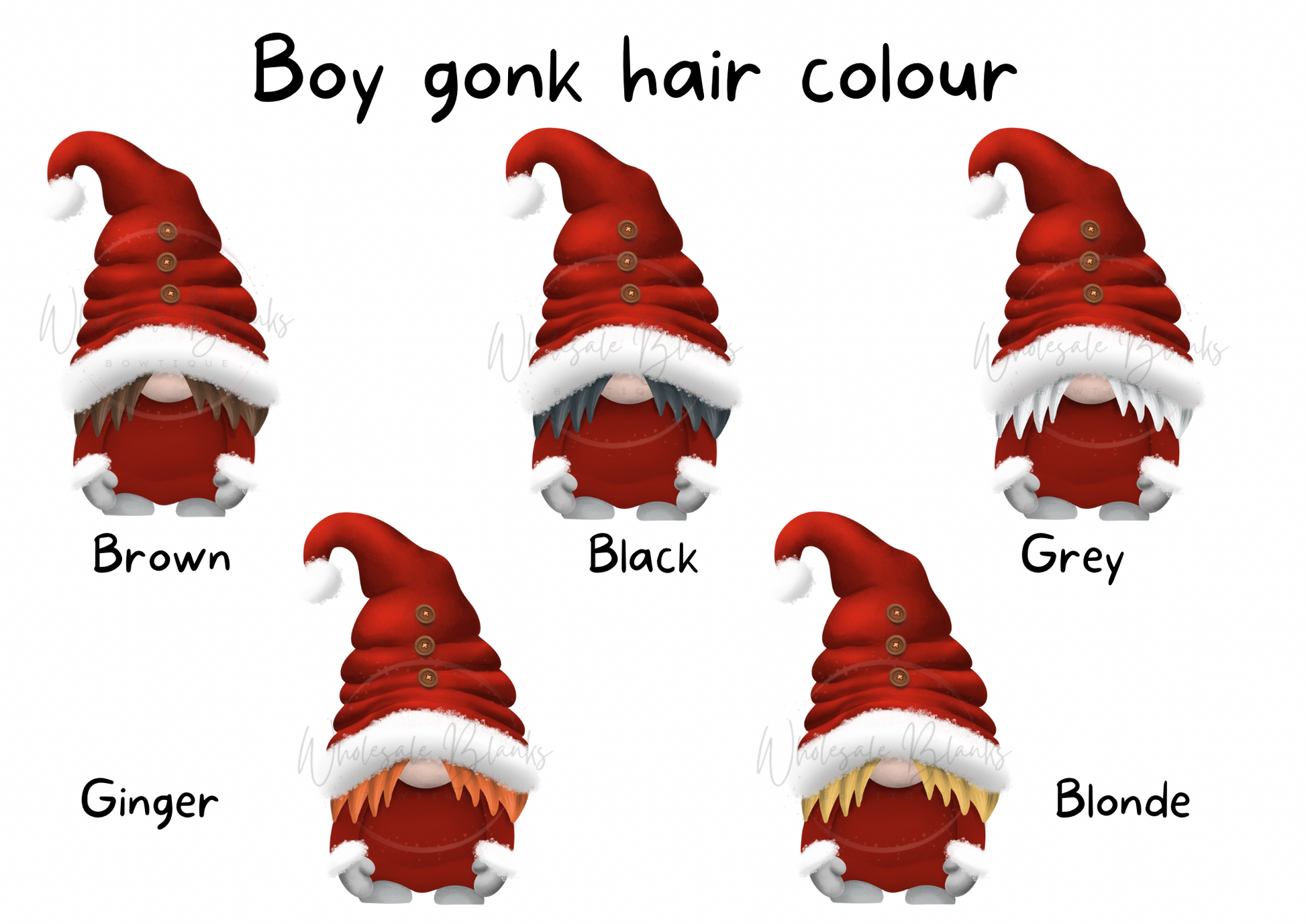 Gonk Family Christmas Card - Wholesale Blanks Bowtique