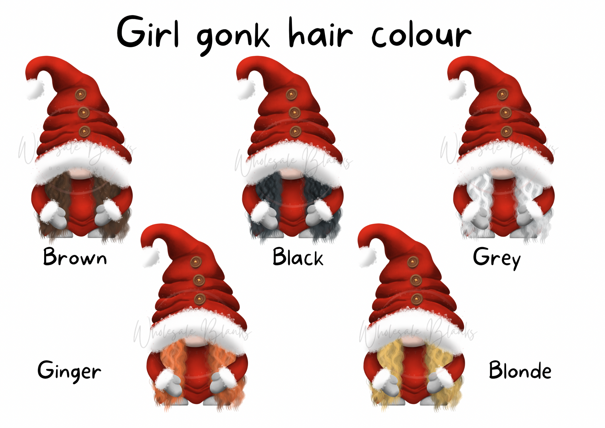 Gonk Family Christmas Card - Wholesale Blanks Bowtique