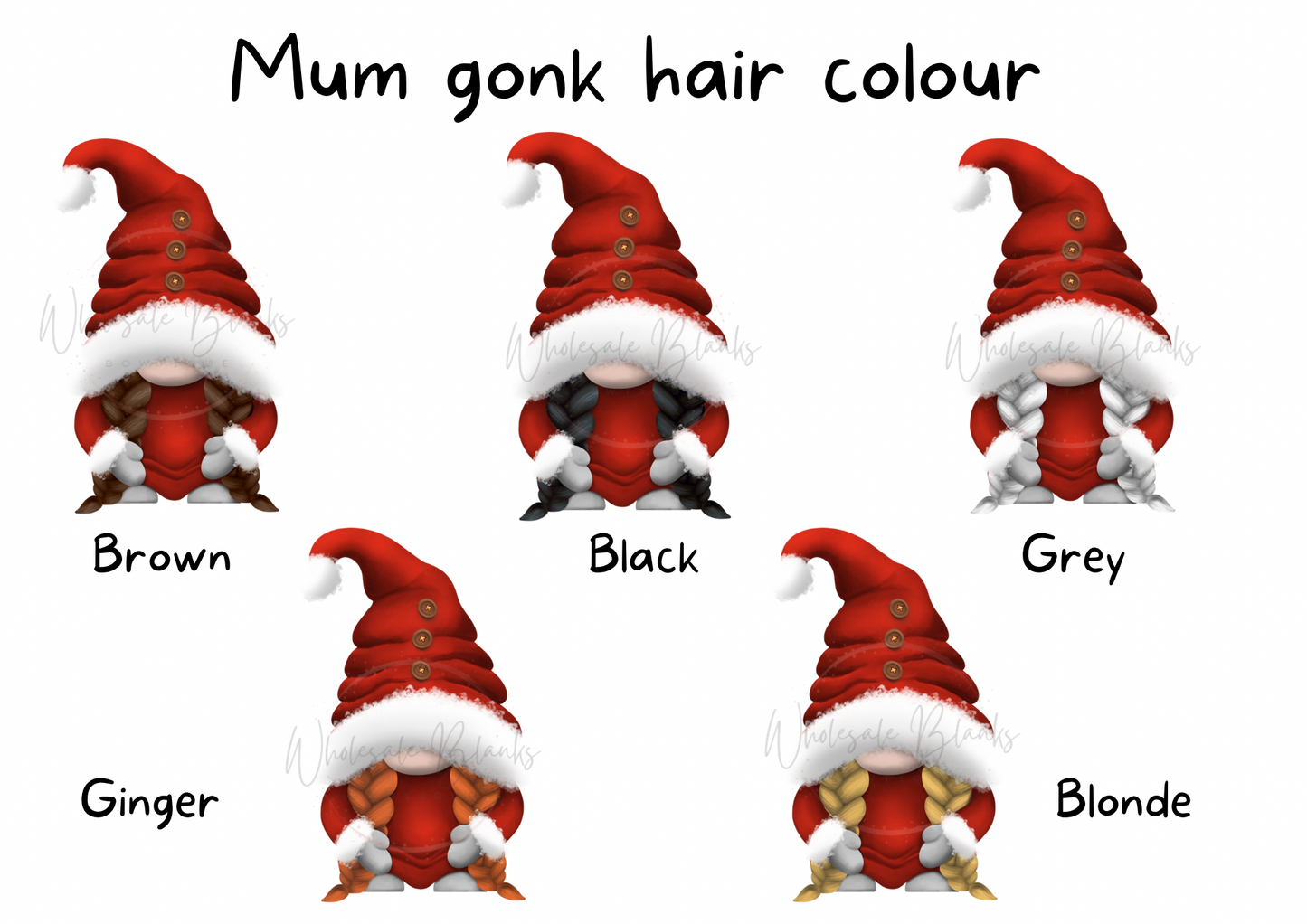 Gonk Family Christmas Card - Wholesale Blanks Bowtique