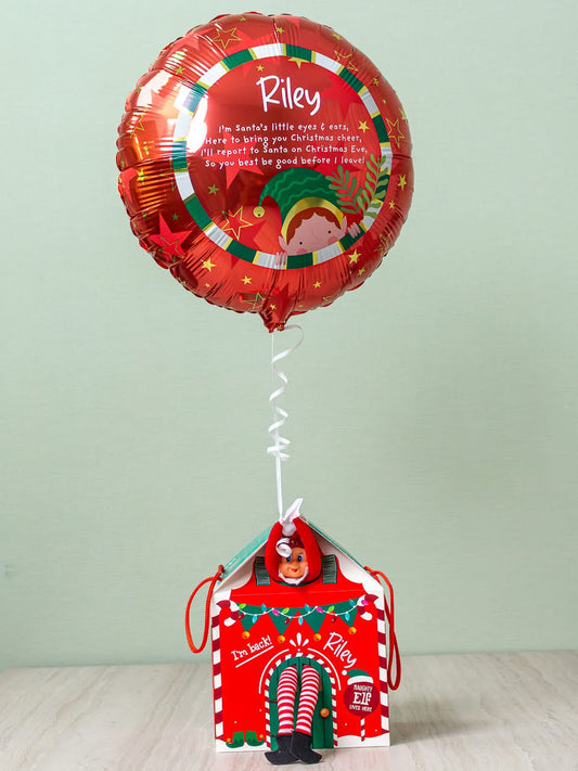 Elf house with helium special delivery balloon - Wholesale Blanks Bowtique