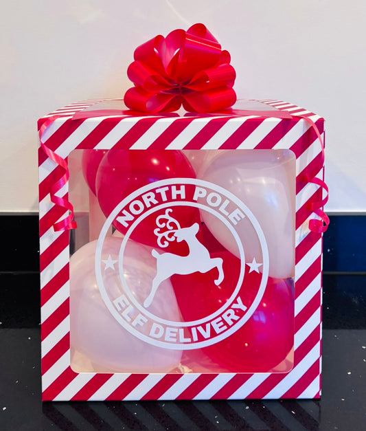 Striped bow elf box - Wholesale Blanks Bowtique