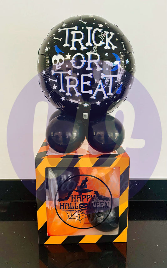 Halloween trick or treat balloon box kit