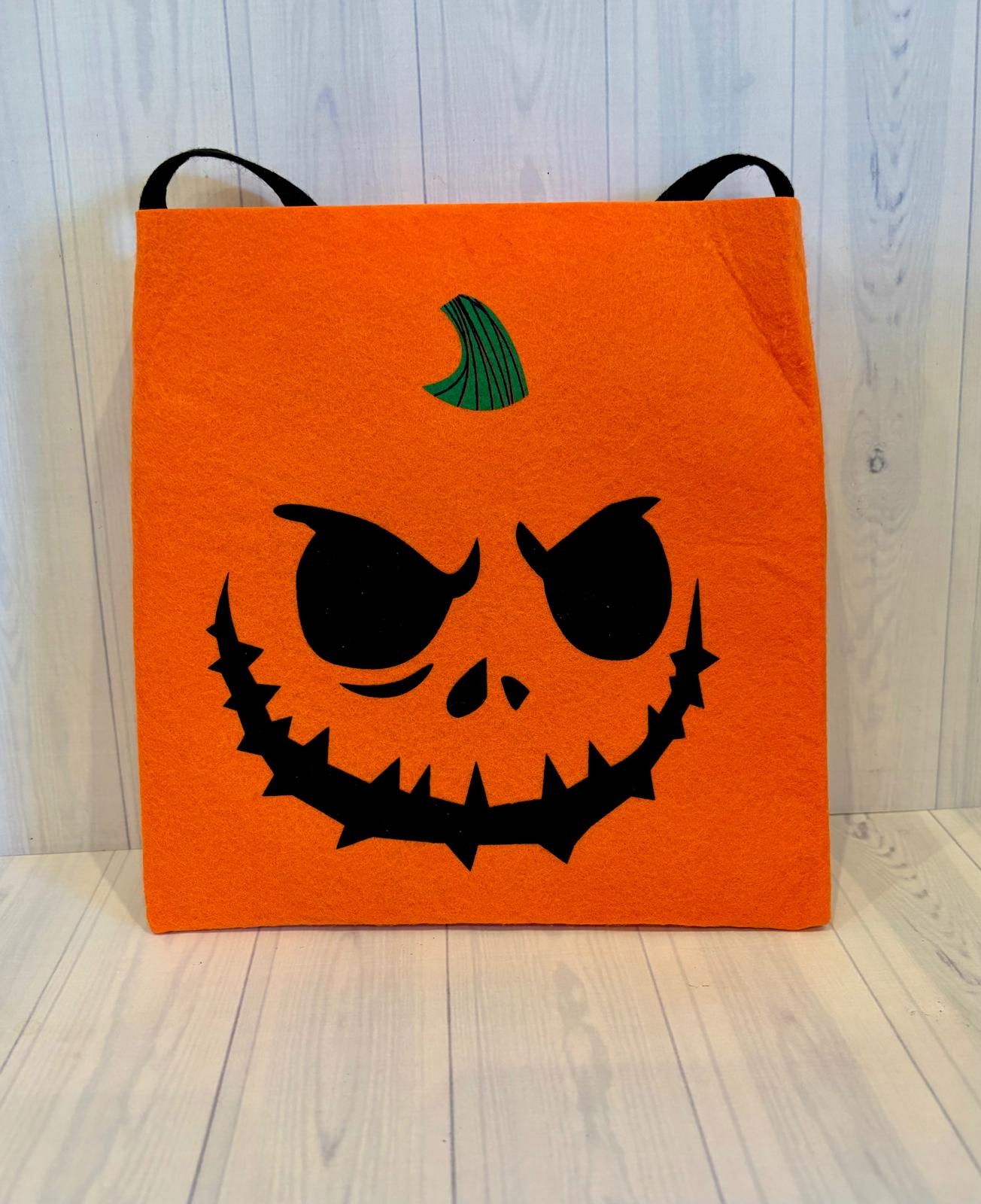Pumpkin trick or treat bag