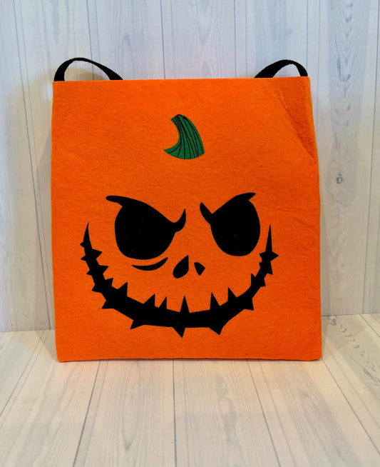 Pumpkin trick or treat bag