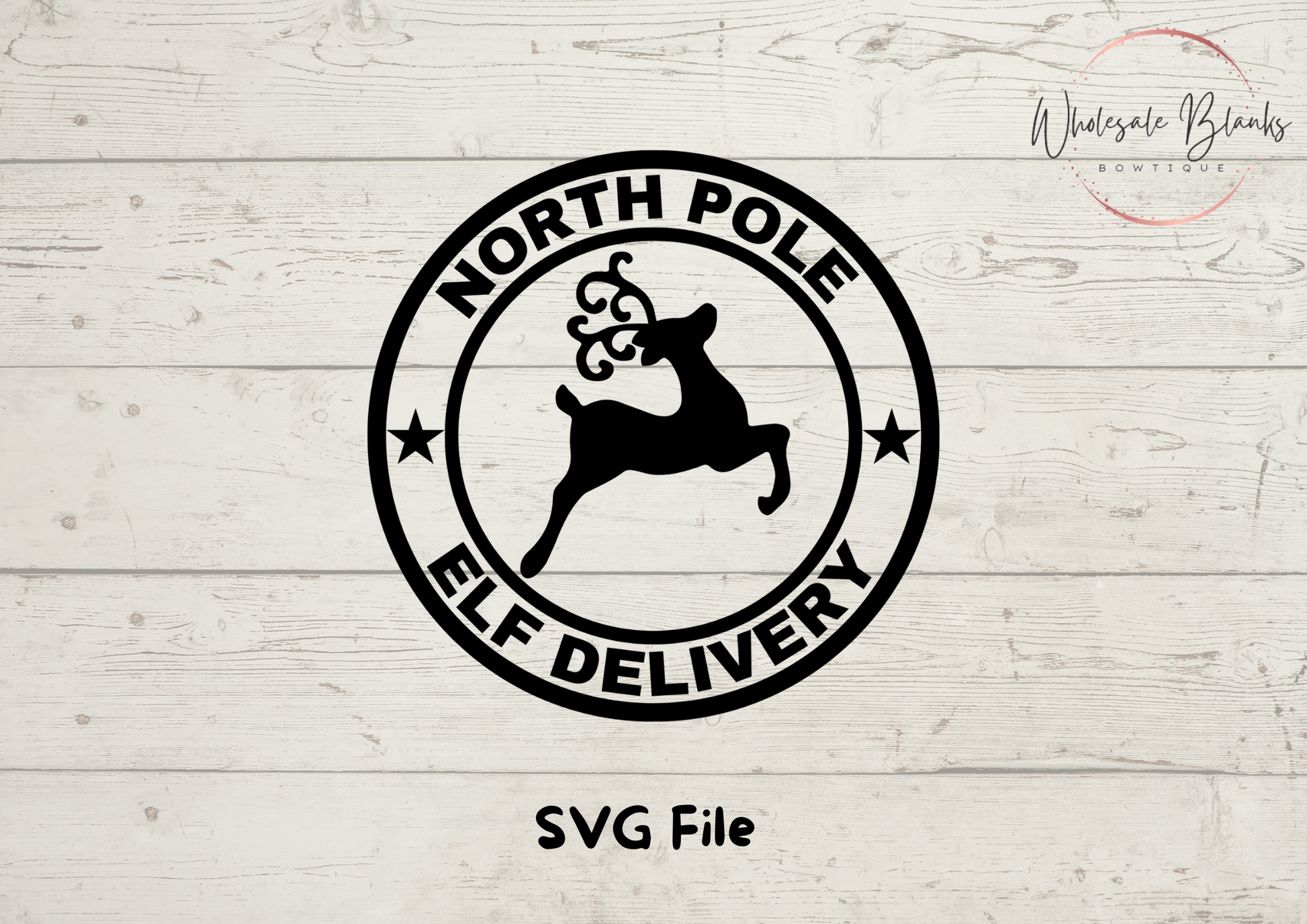 Digital decal for Elf Arrival Box - Wholesale Blanks Bowtique