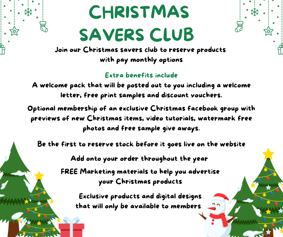 Christmas Savers Club - Wholesale Blanks Bowtique