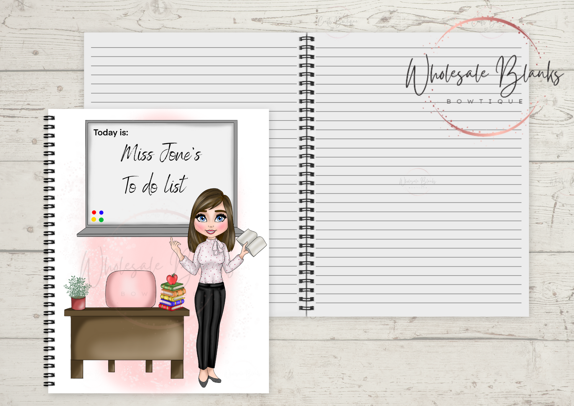 Teachers A5 notebook - Wholesale Blanks Bowtique