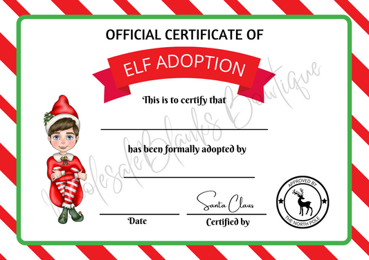 Elf letter set - Wholesale Blanks Bowtique