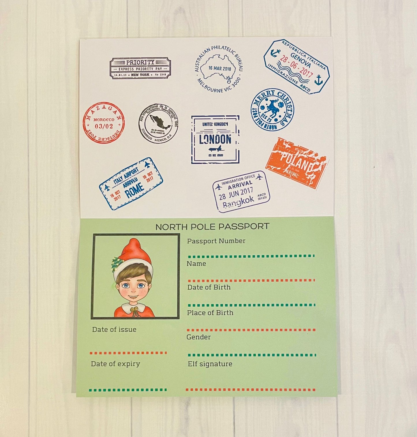 Elf Passport - Wholesale Blanks Bowtique