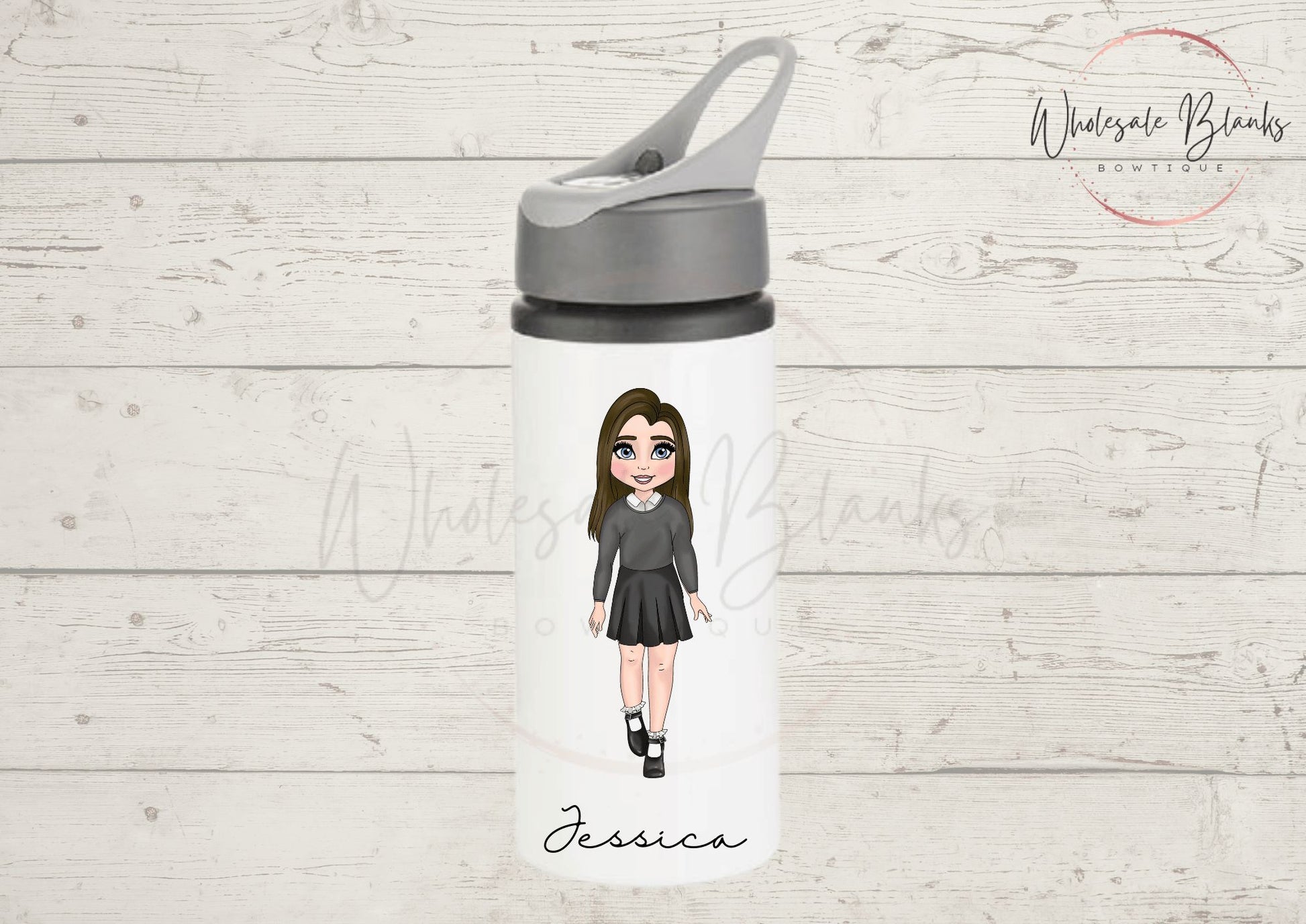 Printed 650 ml water bottle - Wholesale Blanks Bowtique