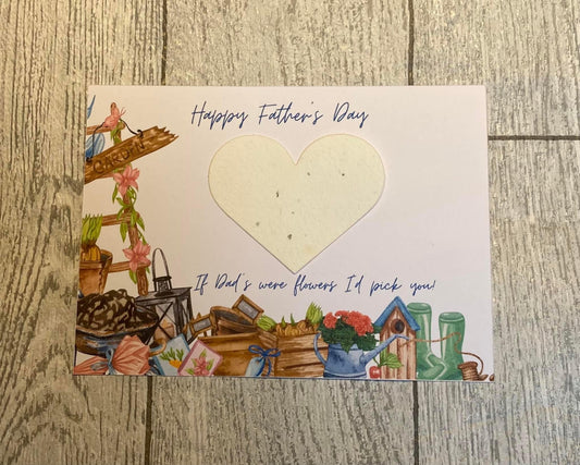 Wildflower seed Father’s Day card - Wholesale Blanks Bowtique